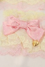 画像2: Angelic Pretty / ドットリボン配色お袖とめ  イエロー×ピンク O-26-05-12-086-AP-ZA-IG-OS (2)