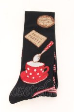 画像1: Angelic Pretty / French Cafeオーバーニー  クロ O-26-05-12-091-AP-ZA-IG-OS (1)
