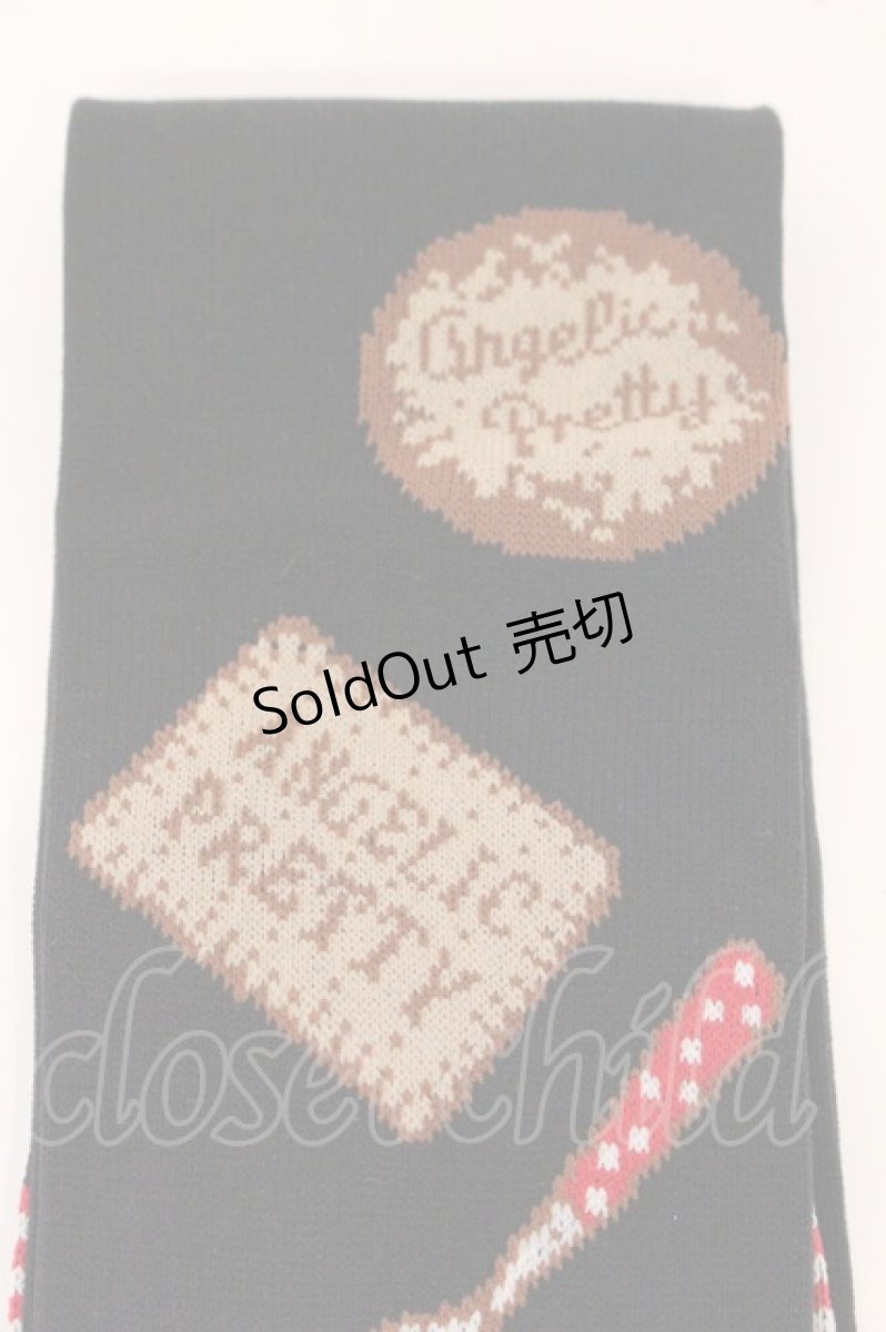 画像2: Angelic Pretty / French Cafeオーバーニー  クロ O-26-05-12-091-AP-ZA-IG-OS (2)