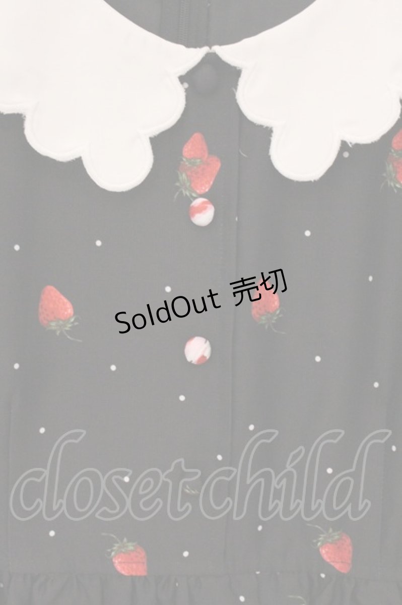 画像2: Ank Rouge / SweetParfait スカラップワンピース  クロ O-26-05-12-012-CA-OP-IG-OS (2)