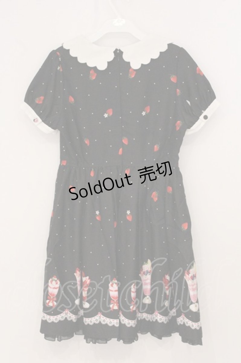 画像4: Ank Rouge / SweetParfait スカラップワンピース  クロ O-26-05-12-012-CA-OP-IG-OS (4)