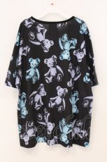 画像3: Drug Honey / スケルトンテディプリントTシャツ  ブラック×パープル×サックス O-26-05-12-013-PU-TO-IG-OS (3)