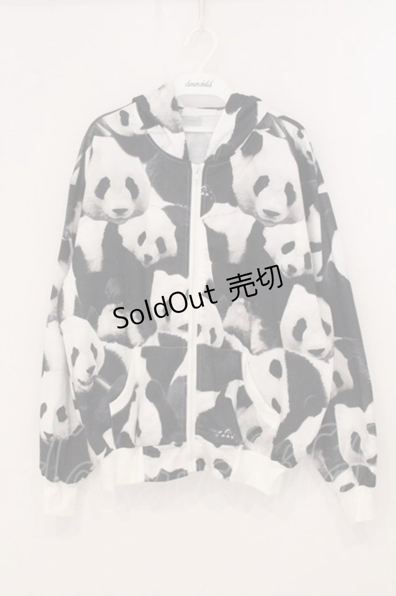 画像1: ACDC RAG / パンダZIPパーカー  ホワイト×ブラック O-26-05-12-014-PU-TO-IG-OS (1)