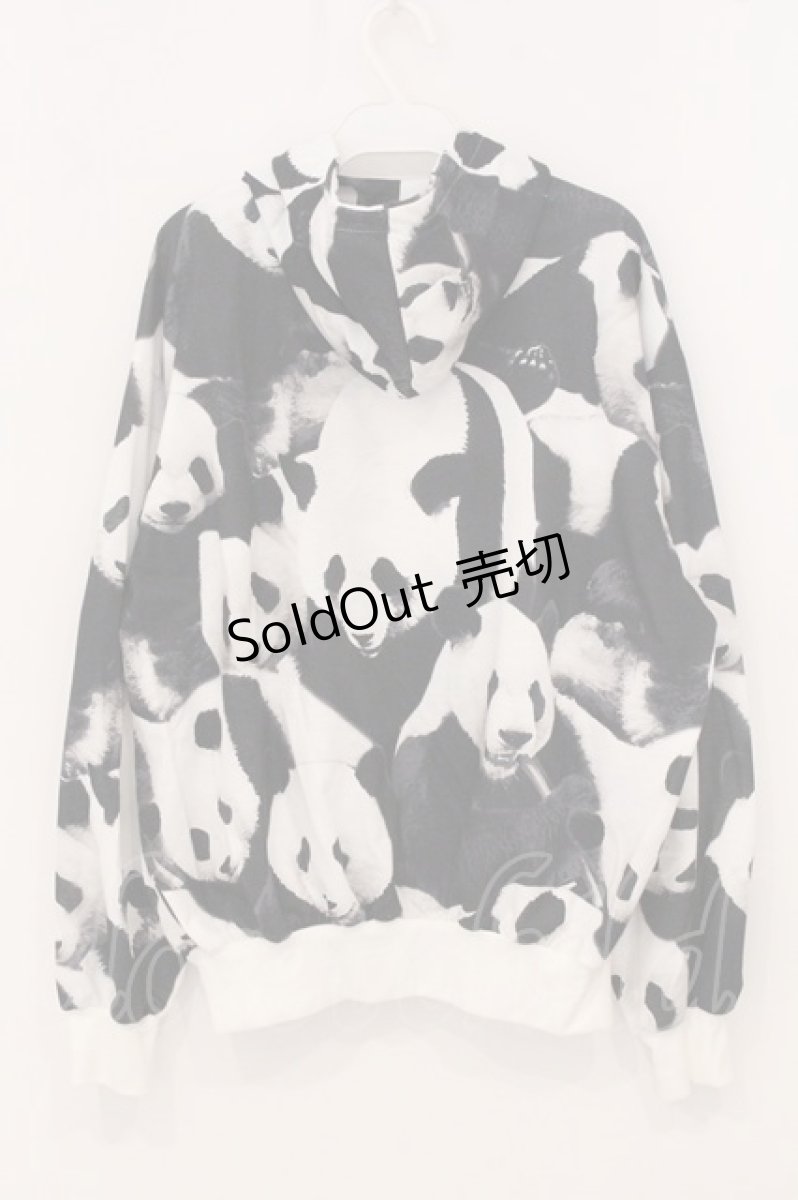 画像3: ACDC RAG / パンダZIPパーカー  ホワイト×ブラック O-26-05-12-014-PU-TO-IG-OS (3)