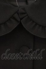 画像2: axes femme kawaii / フリルカラーショートコート M クロ O-26-05-12-026-AX-CO-IG-OS (2)