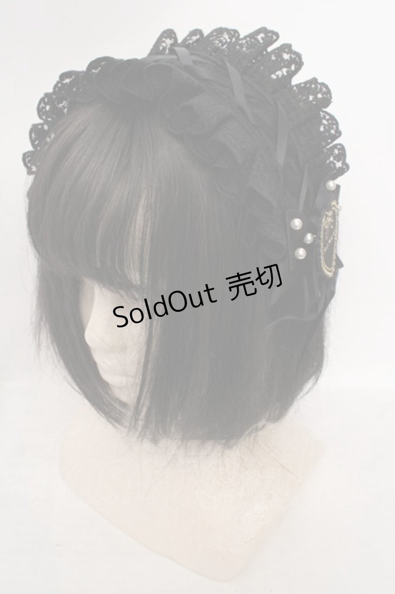 画像1: m petit by misako / AM*NIPLヘッドドレス  クロ O-26-05-13-006-LO-AC-IG-ZT0516Z (1)