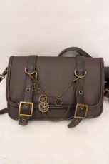 画像1: Amavel / Steampunk Gear 2wayミニバッグ  ブラウン O-26-05-13-063-CA-BG-OW-OS (1)
