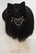 画像3: m petit by misako / AM*NIPLヘッドドレス  クロ O-26-05-13-006-LO-AC-IG-OS (3)