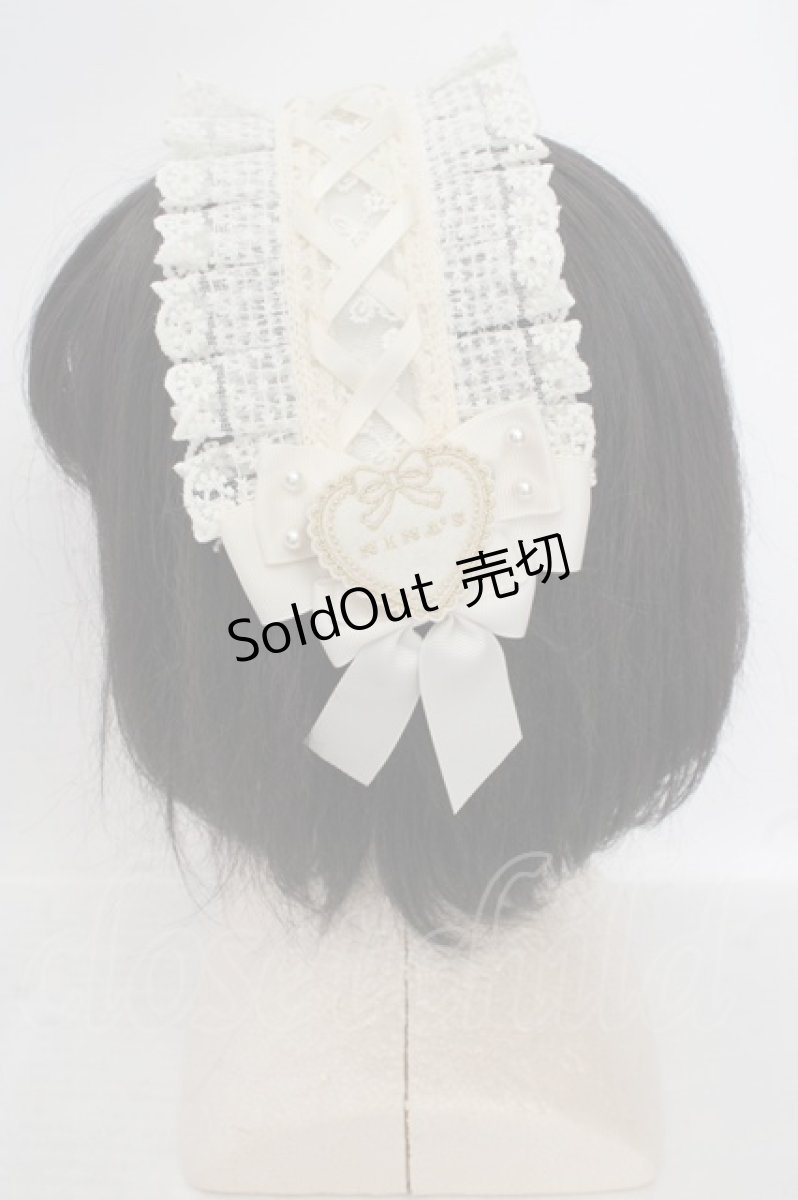 画像3: m petit by misako / AM*NIPLヘッドドレス  オフシロ O-26-05-13-007-LO-AC-IG-ZT0516Z (3)