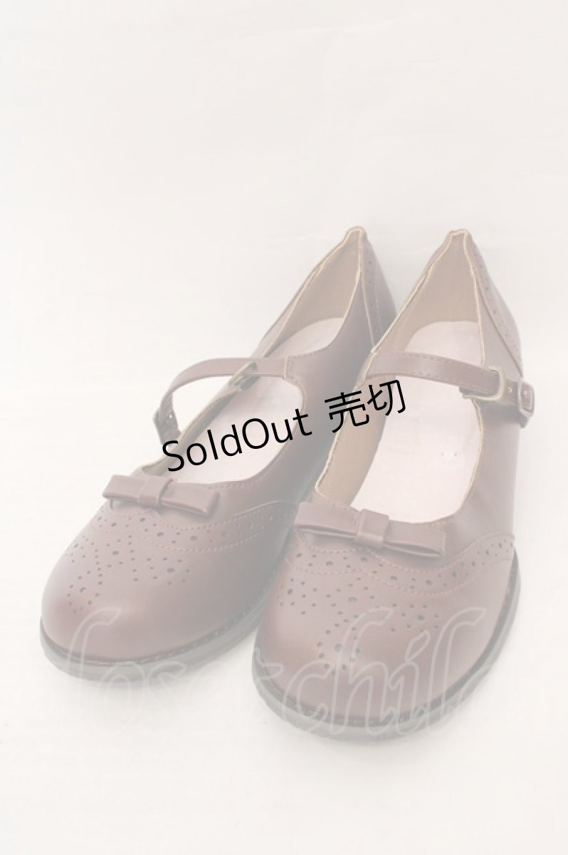 画像1: m petit by misako / サンリオキャラクターズコラボマイメロディパンプス L ブラウン O-26-05-13-012-LO-SH-IG-ZTK060 (1)