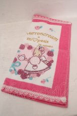 画像1: m petit by misako / サンリオコラボマロンクリームタオルハンカチ 34×35cm シロ×ピンク O-26-05-13-028-LO-ZA-IG-OS (1)