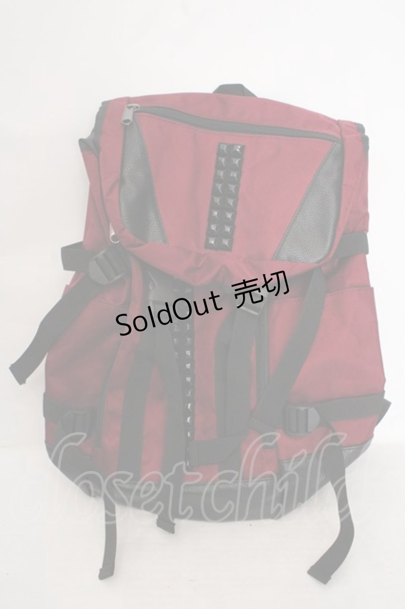 画像1: Drug Honey / スタッズリュック  ワイン×ブラック O-26-05-14-035-PU-BG-IG-OS (1)