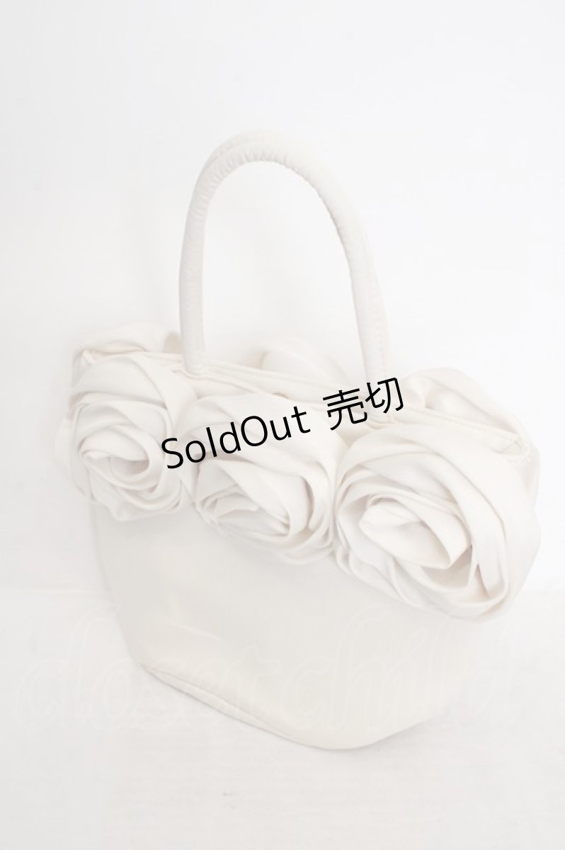 画像2: Maison de FLEUR / ローズトートバッグ  アイボリー O-26-05-14-052-LO-BG-OW-OS (2)