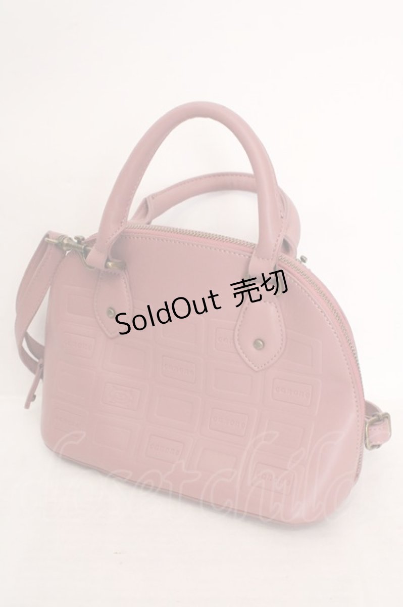 画像1: Maison de FLEUR Petite Robe canone / パキっと割れないエンボスバッグ  ピンク O-26-05-14-059-LO-BG-OW-OS (1)