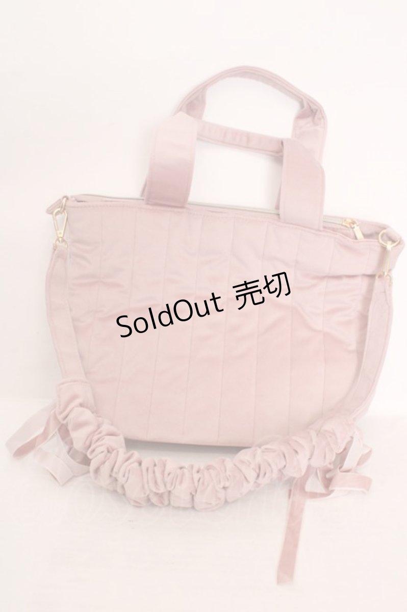 画像2: m petit by misako / AM*NIベロアリボン2W  ピンク O-26-05-14-060-LO-BG-OW-ZT700 (2)