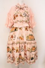 画像1: Royal Princess Alice / 森のパン屋さん tonoコラボ ワンピース  サーモンピンク O-26-05-14-1024-LO-OP-OW-OS (1)