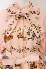 画像2: Royal Princess Alice / 森のパン屋さん tonoコラボ ワンピース  サーモンピンク O-26-05-14-1024-LO-OP-OW-OS (2)