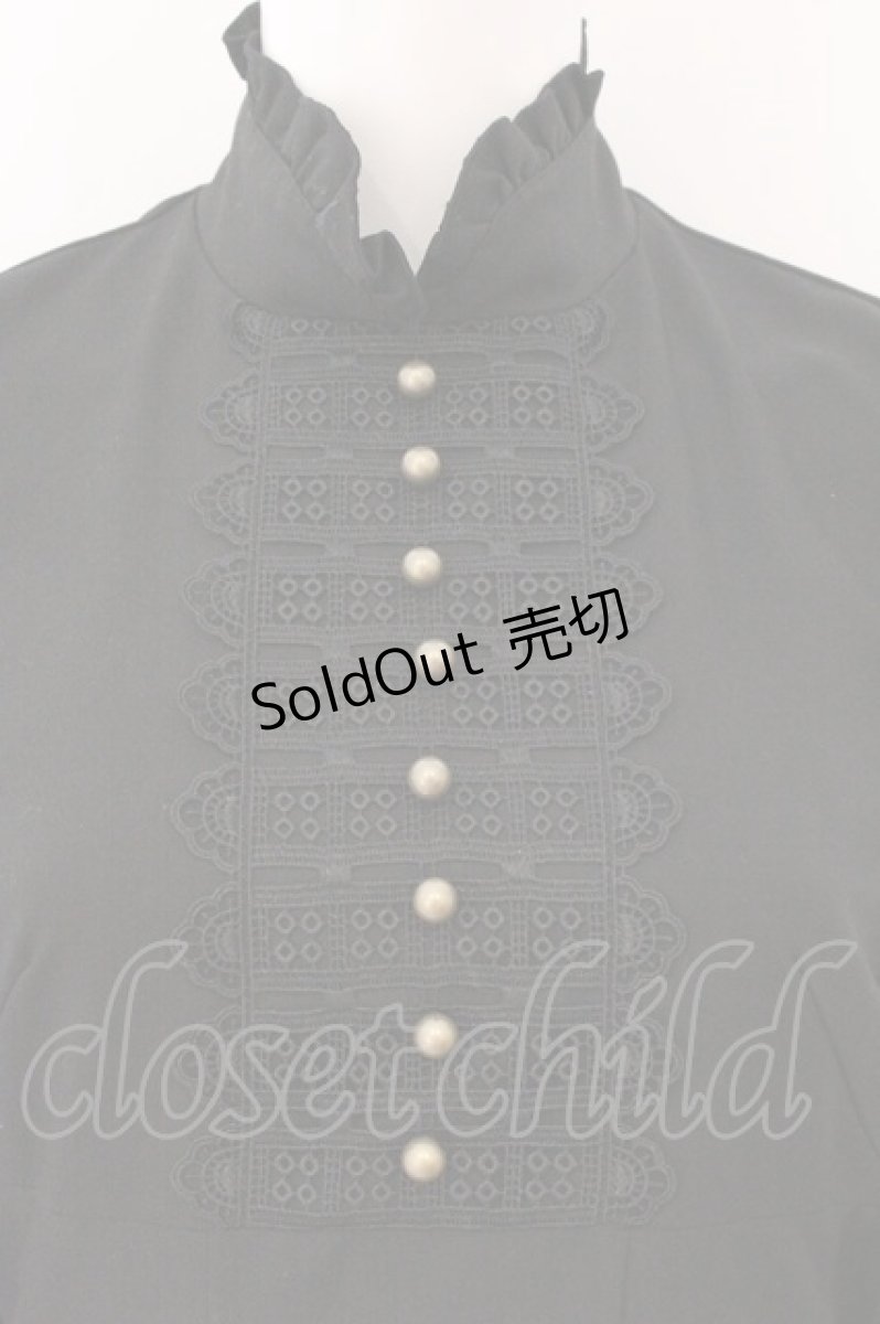 画像2: Sheglit / "Clarinette"レースワンピース M ブラック O-26-05-14-1028-EL-OP-OW-OS (2)