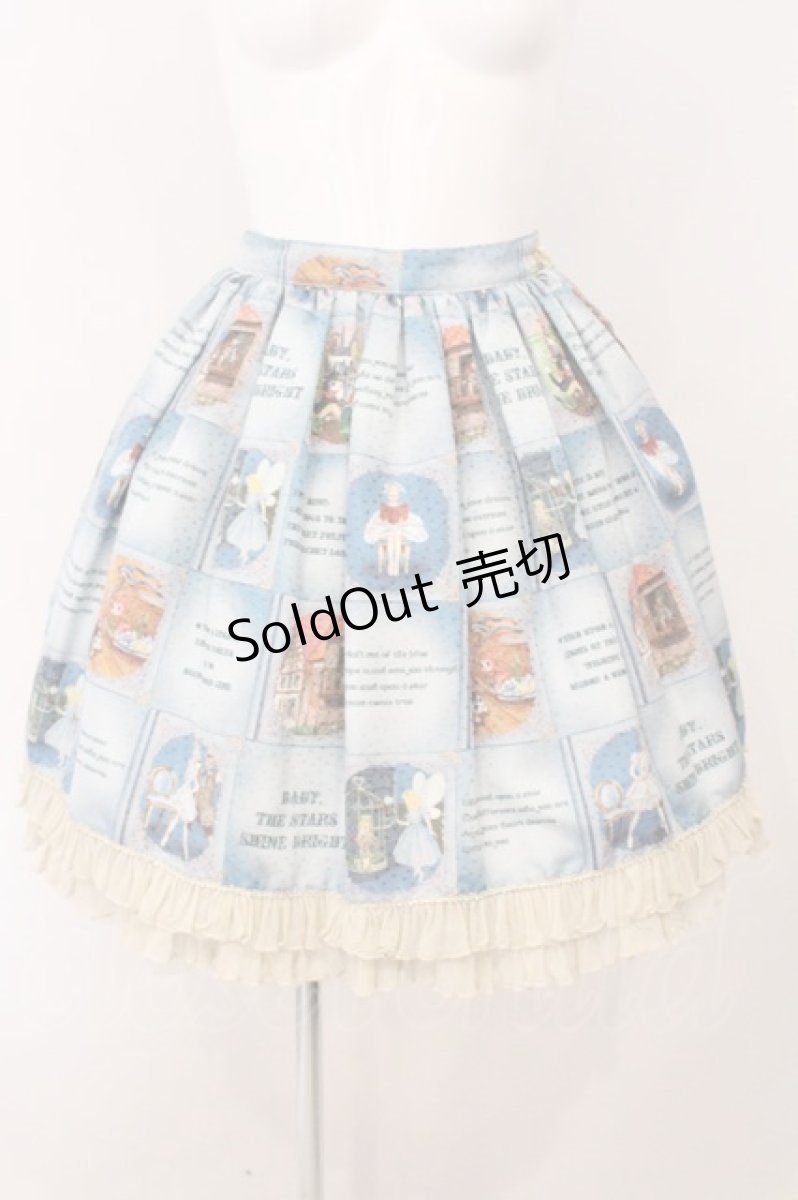画像1: BABY,THE STARS SHINE BRIGHT / Ex libris the DOLLS柄スカート  サックス O-26-05-14-1031-BA-SK-OW-OS (1)