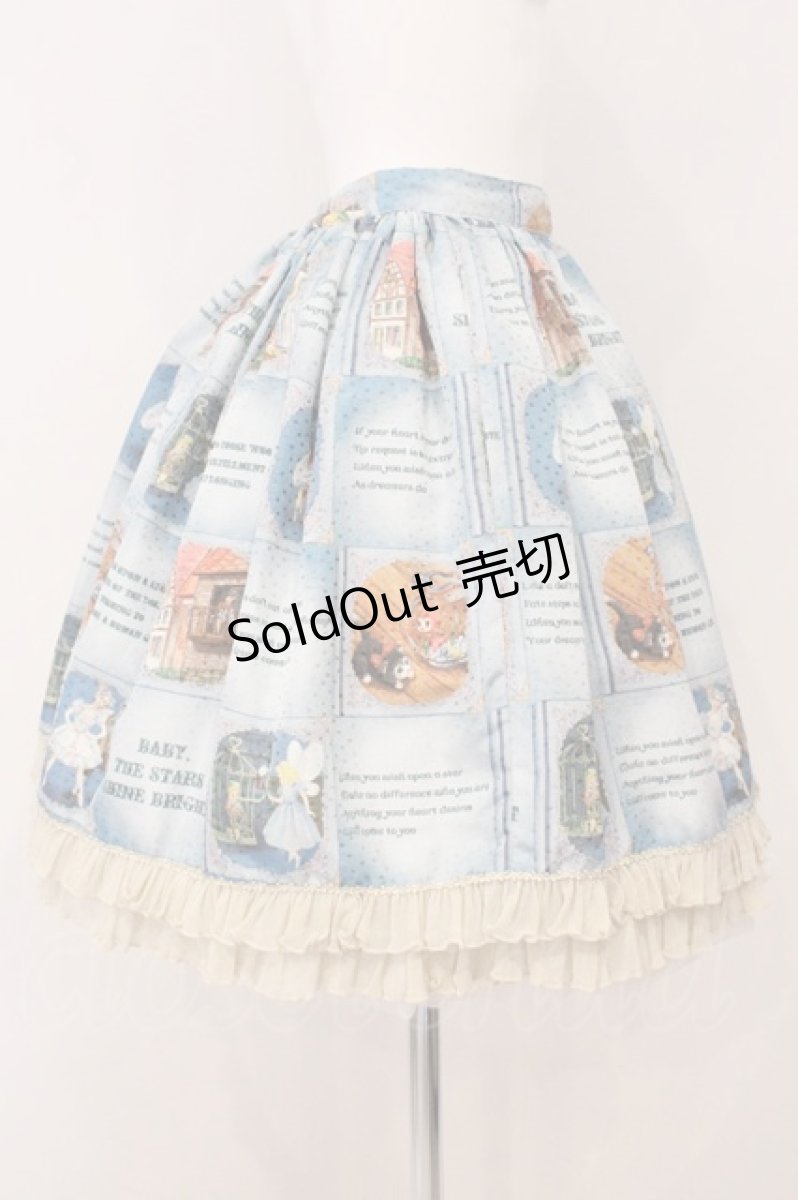 画像3: BABY,THE STARS SHINE BRIGHT / Ex libris the DOLLS柄スカート  サックス O-26-05-14-1031-BA-SK-OW-OS (3)