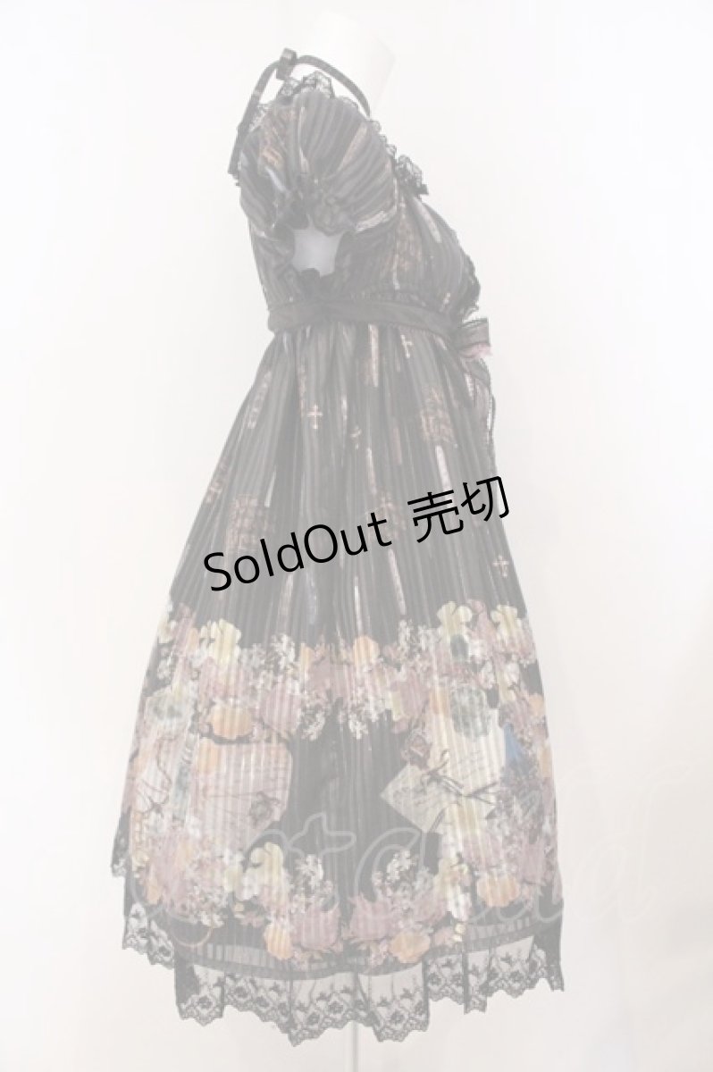 画像4: ALICE and the PIRATES / Victorian tear bottle柄ワンピース  クロ O-26-05-14-1034-PA-OP-OW-OS (4)