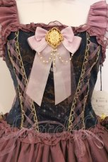 画像2: ALICE and the PIRATES / ランブルフィッシュと幻のクリスタルパレス柄ジャンパースカートI  ネイビー O-26-05-14-1036-PA-OP-OW-OS (2)