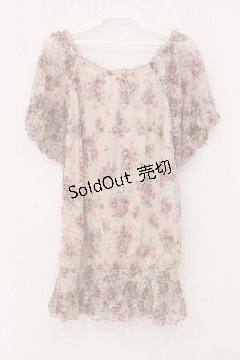 画像3: axes femme / フラワーレースプルオーバー M ベージュ O-26-05-14-1048-AX-TO-IG-OS (3)