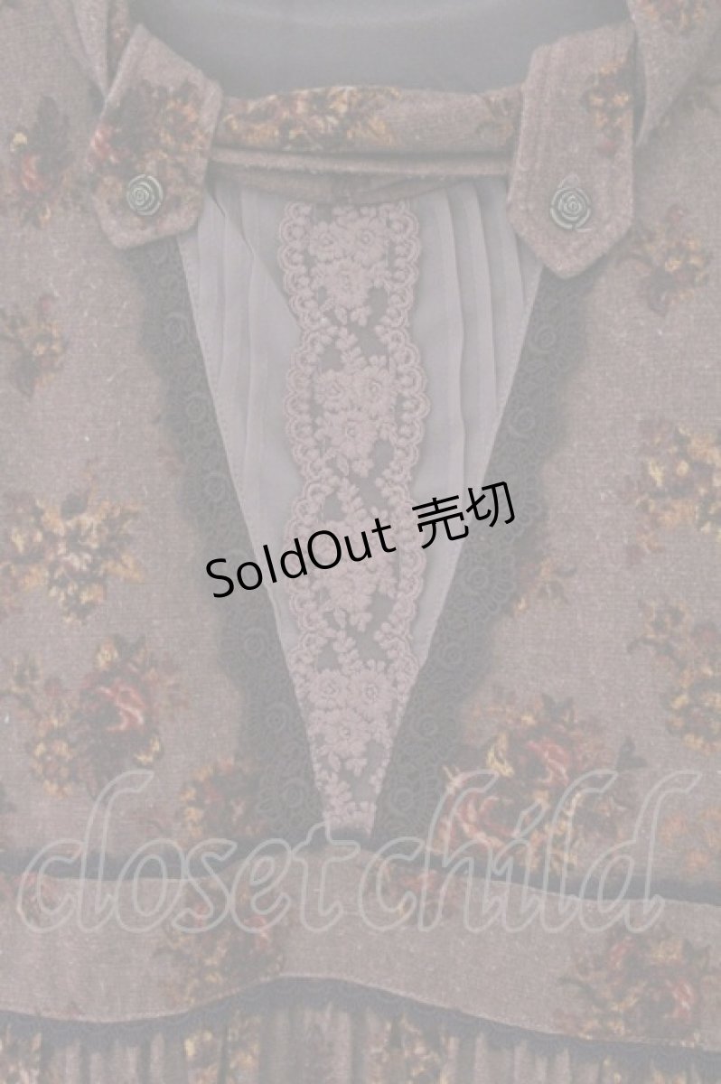 画像2: axes femme / ゴブランパネル柄ワンピース  ブラウン系 O-26-05-14-1059-AX-OP-IG-OS (2)