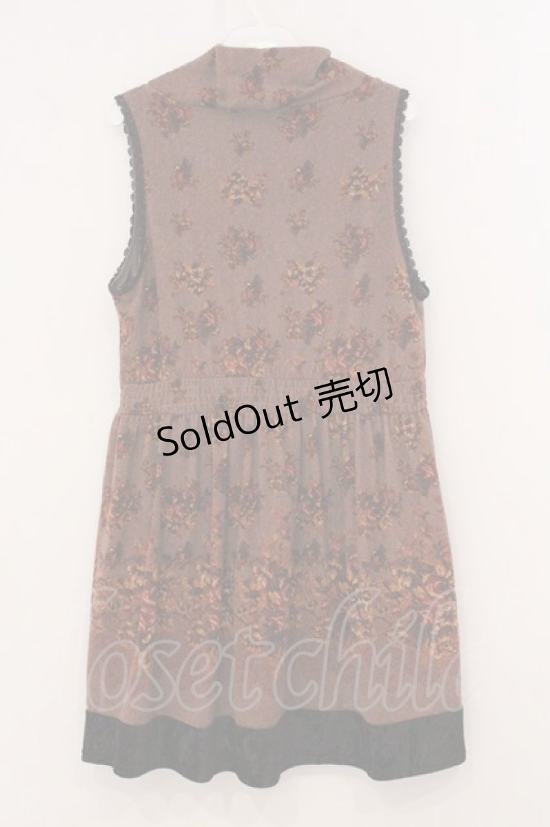 画像3: axes femme / ゴブランパネル柄ワンピース  ブラウン系 O-26-05-14-1059-AX-OP-IG-OS (3)