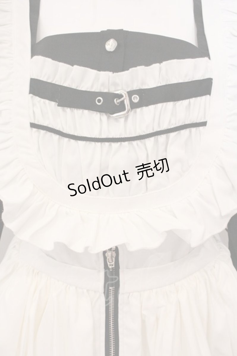 画像2: SUSIN / -THE BASE LINE- TYPE:C ジャンパースカート  ブラック×ホワイト O-26-05-14-1062-PU-OP-IG-OS (2)