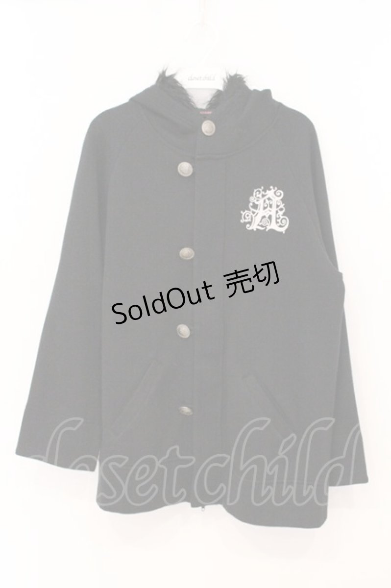 画像1: ALGONQUINS / ロゴpt裏起毛パーカー F ブラック O-26-05-14-1063-AL-TO-OW-OS (1)