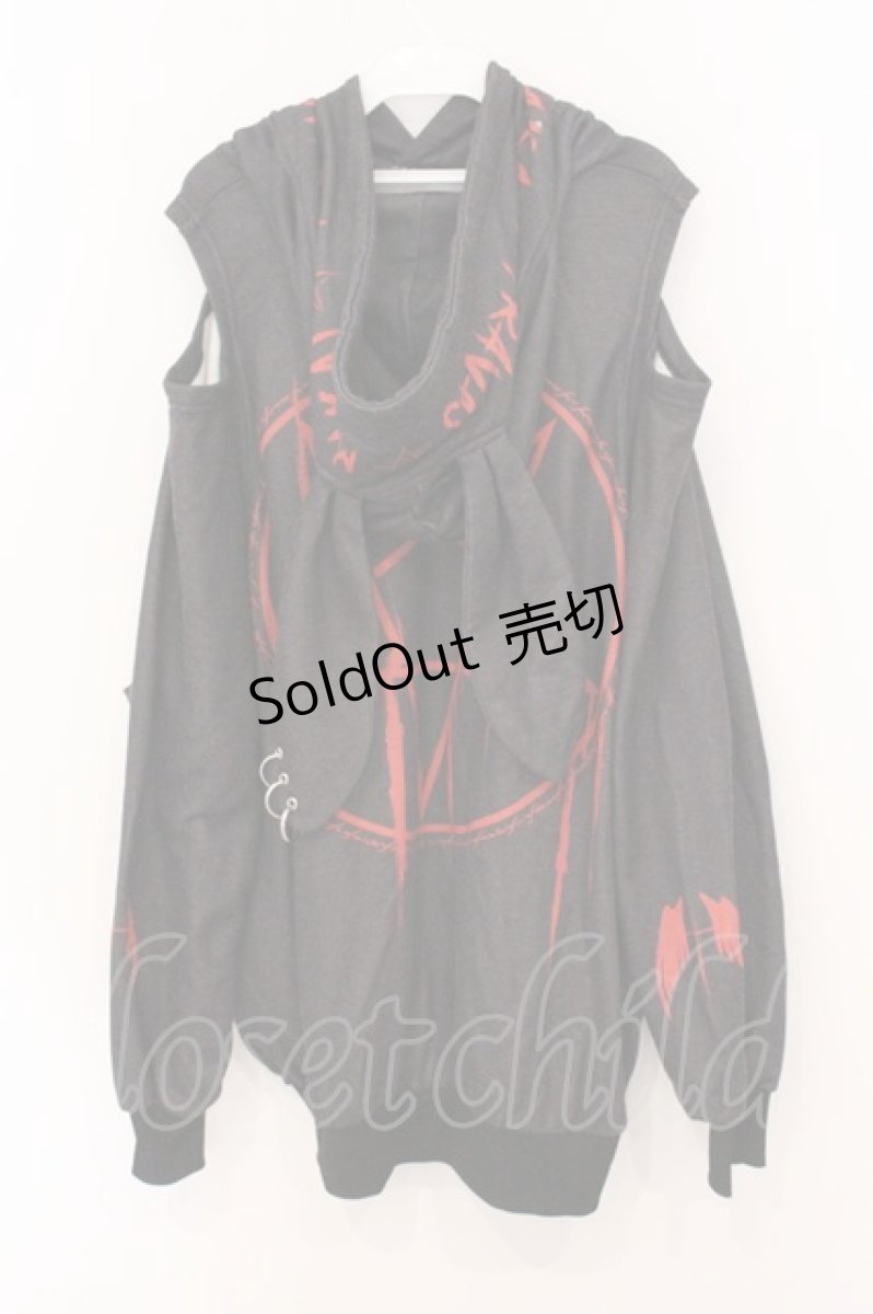 画像3: TRAVAS TOKYO / 椎名ひかりコラボプルオーバーパーカー  ブラック×レッド O-26-05-14-1066-PU-TO-IG-OS (3)