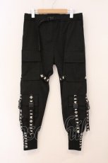 画像1: REFLEM / ナイロンベルトカーゴパンツ  ブラック O-26-05-14-1068-PU-PA-IG-OS (1)