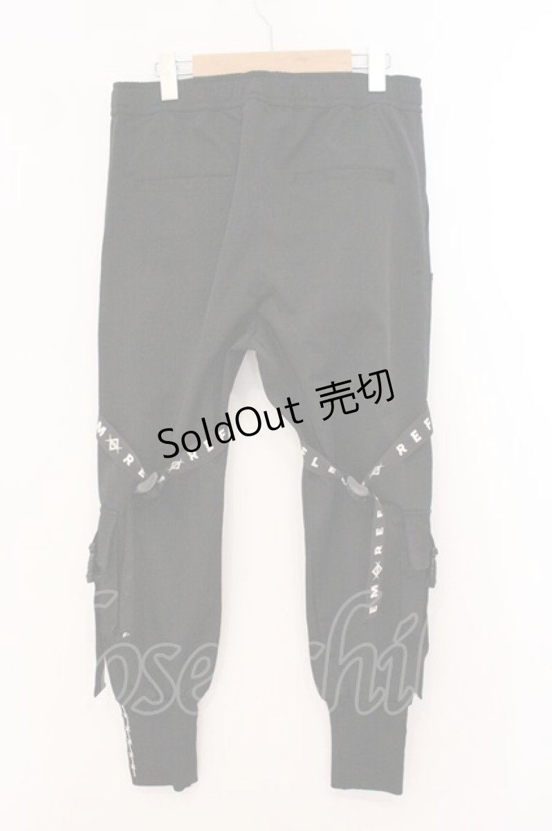 画像4: REFLEM / ナイロンベルトカーゴパンツ  ブラック O-26-05-14-1068-PU-PA-IG-ZI (4)
