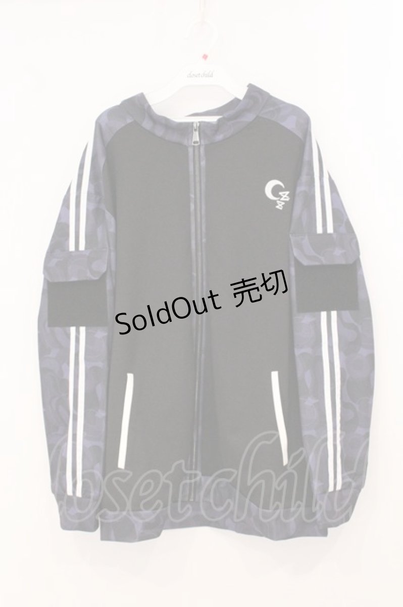 画像1: IRO+IRO / Sleepy Projectさんコラボグッズ　TACTICAL JERSEY JACKET(タクティカルジャージジャケット)  ブラック×パープル O-26-05-14-1008-LO-JA-IG-OS (1)
