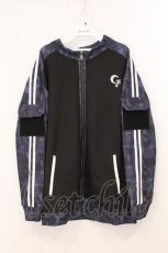 画像1: IRO+IRO / Sleepy Projectさんコラボグッズ　TACTICAL JERSEY JACKET(タクティカルジャージジャケット)  ブラック×パープル O-26-05-14-1008-LO-JA-IG-OS (1)