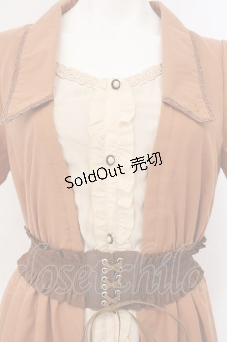画像2: axes femme / 重ね風裾イレヘムチュニック  オレンジ系 O-26-05-14-1011-AX-OP-IG-OS (2)