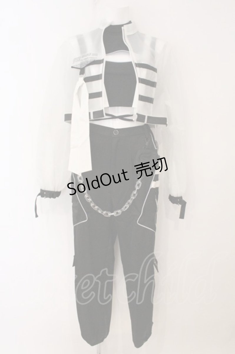 画像1: SUSIN / -THE BASE LINE- TYPE:D セットアップ  ブラック×ホワイト O-26-05-14-1012-PU-OP-IG-OS (1)