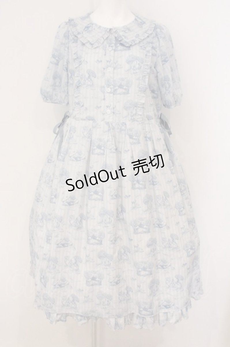 画像1: Emily Temple cute / トワルドジュイ ワンピース M サックス O-26-05-14-1019-ET-OP-OW-OS (1)