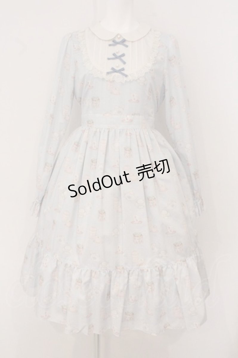 画像1: Emily Temple cute / Tea Timeワンピース M サックス O-26-05-14-1020-ET-OP-OW-OS (1)