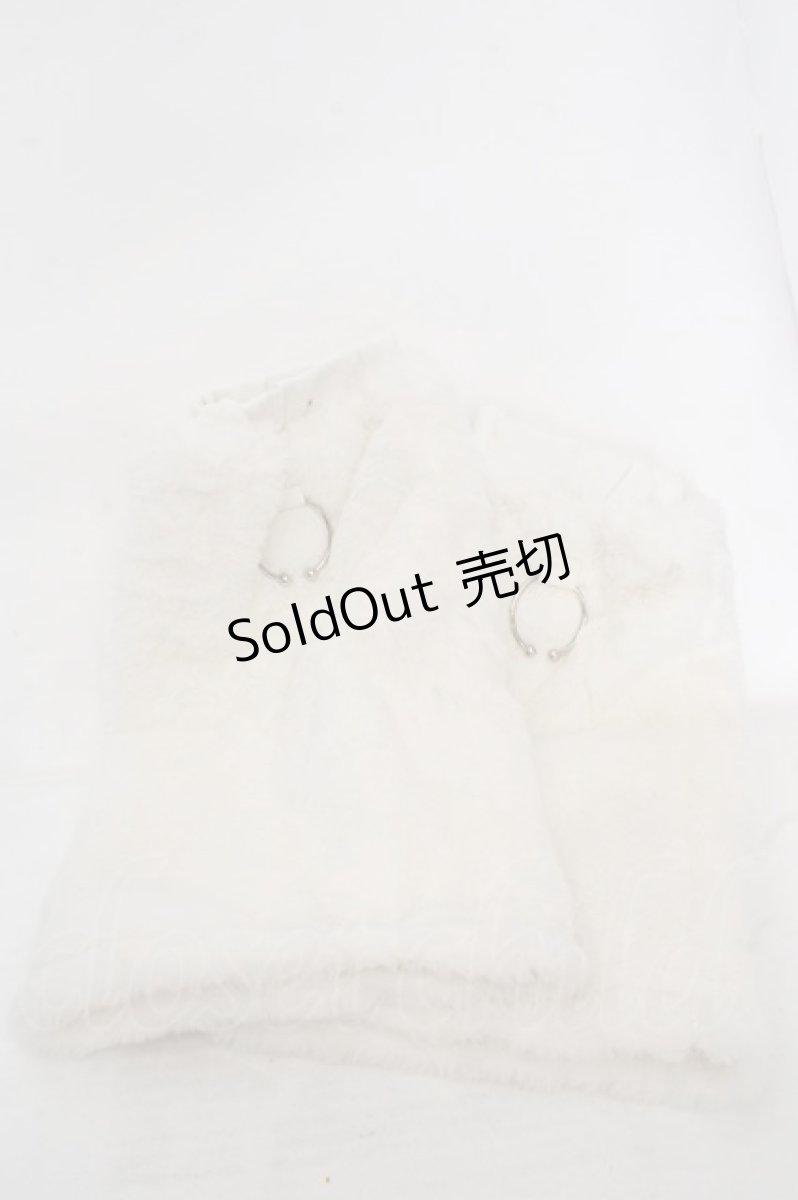 画像2: KRY CLOTHING / ANLGN×KRY「NUKUNUKU」 ファーレッグウォーマー  ホワイト O-26-05-14-010-PU-ZA-IG-ZT421 (2)