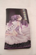 画像1: KRY CLOTHING / 桃稚ちあ×KRY スライド式手帳型スマホケース 「YOUKO.case」 L 汎用型粘着タイプ ブラック×パープル O-26-05-14-011-PU-ZA-IG-OS (1)