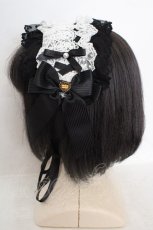 画像3: Angelic Pretty / レースハートチャームバラレースヘッドドレス  クロ×シロ O-26-05-14-025-AP-AC-IG-OS (3)