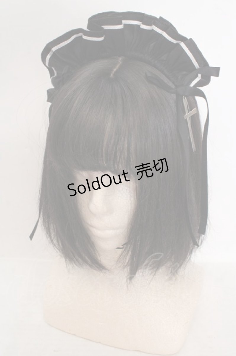 画像1: Lilith House / "サイバーメイド"アクセサリー  メイドカチューシャブラック O-26-05-14-026-LO-AC-IG-OS (1)