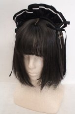 画像1: Lilith House / "サイバーメイド"アクセサリー  メイドカチューシャブラック O-26-05-14-026-LO-AC-IG-OS (1)