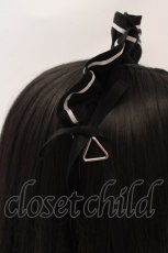 画像3: Lilith House / "サイバーメイド"アクセサリー  メイドカチューシャブラック O-26-05-14-026-LO-AC-IG-OS (3)