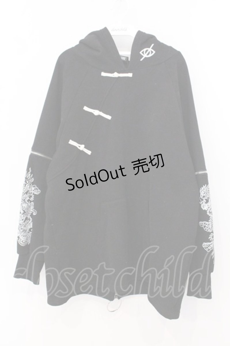 画像1: KRY CLOTHING / 「SUISO」裏起毛BIGチャイナパーカー  ブラック O-26-05-16-033-PU-TO-IG-OS (1)