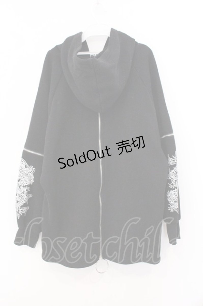 画像3: KRY CLOTHING / 「SUISO」裏起毛BIGチャイナパーカー  ブラック O-26-05-16-033-PU-TO-IG-OS (3)