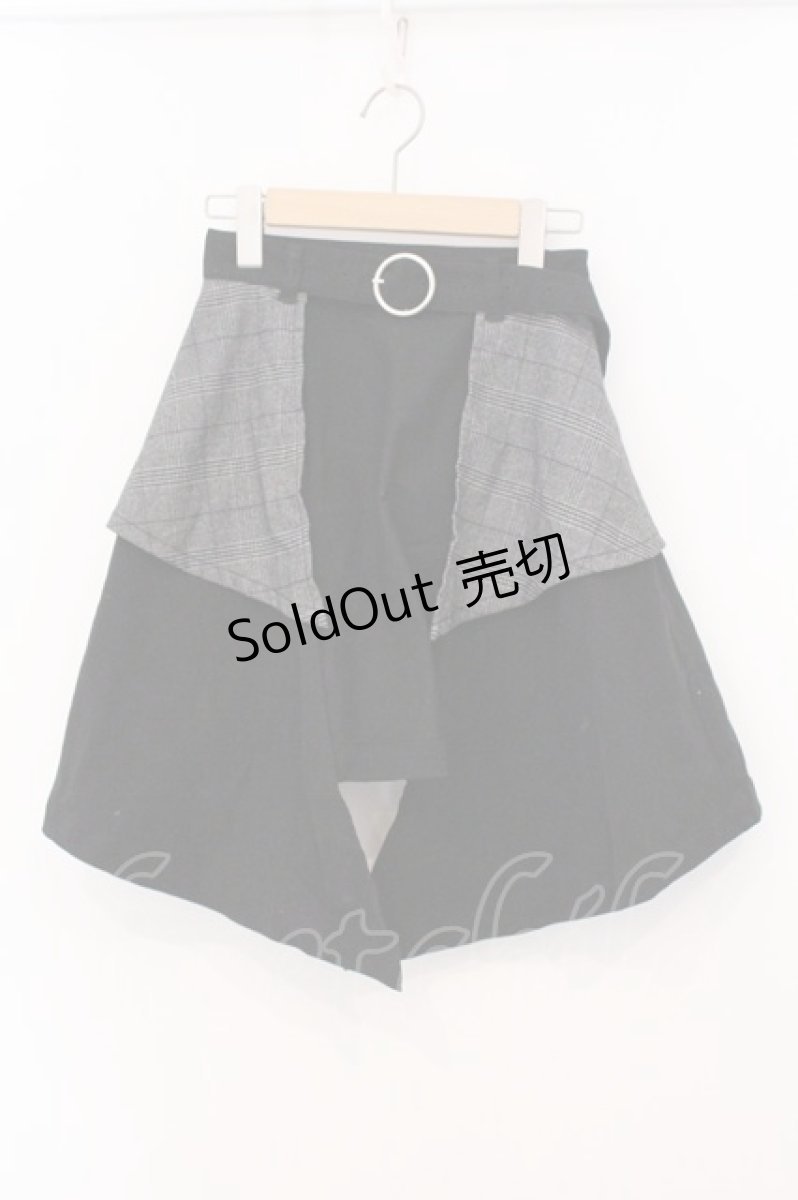 画像1: CuLLt / Shrine Maiden Skirt （シュラインメイデンスカート）  ブラック×グレーチェック O-26-05-16-037-PU-SK-IG-OS (1)