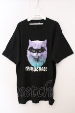 画像1: LISTEN FLAVOR / 福袋限定マスカレードキャットBIGTシャツ  ブラック O-26-05-16-004-PU-TS-IG-OS (1)